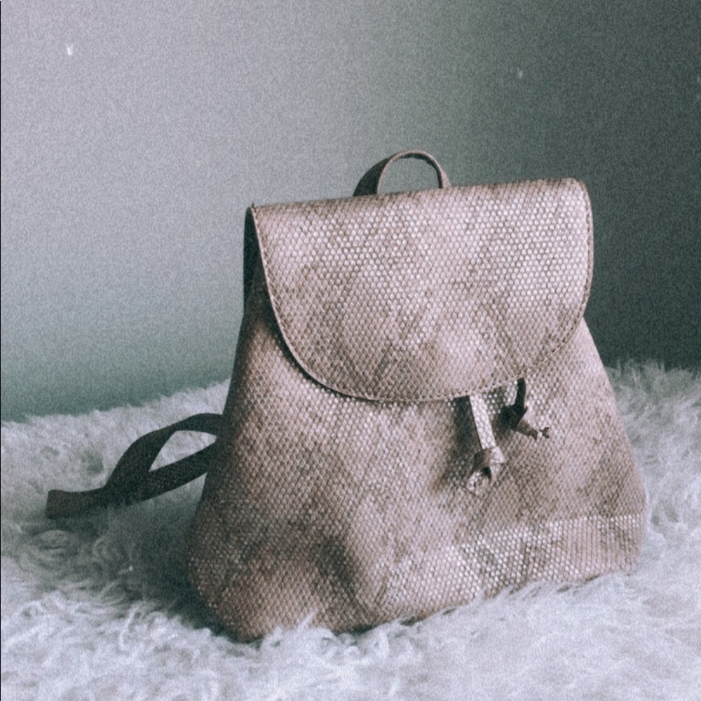 Snakeskin backpack